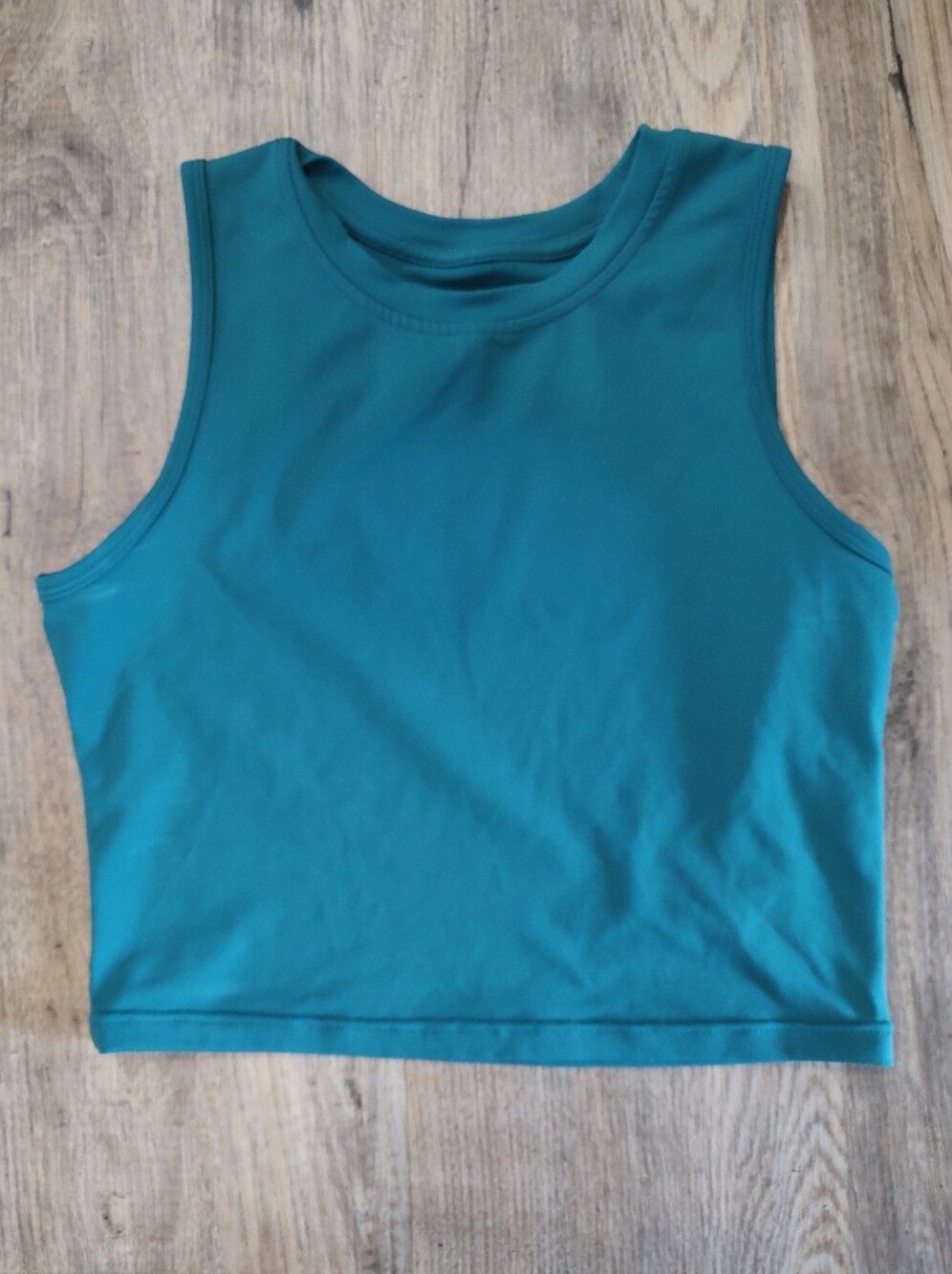 Zyia Active Teal Crop Tank Top